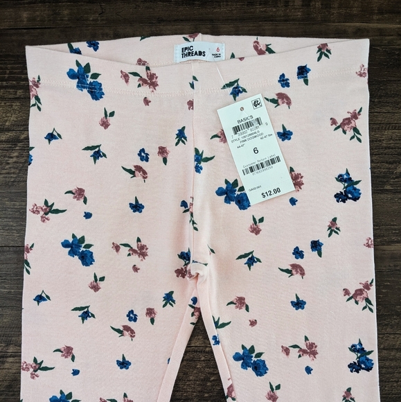 NWT Epic Threads Pink Floral Leggings - Picture 10 of 14